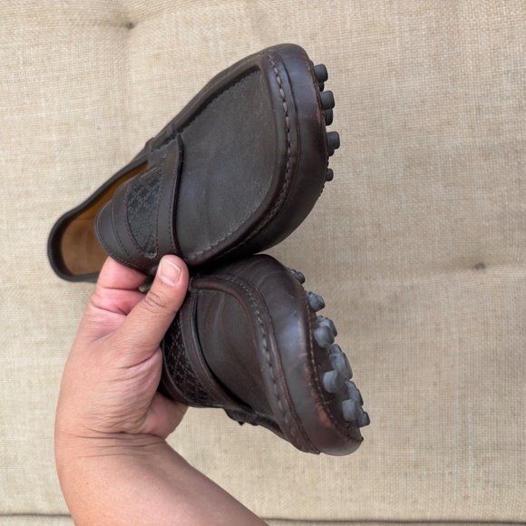 GUCCI Men's Brown Leather Loafers - Picture 6 of 10